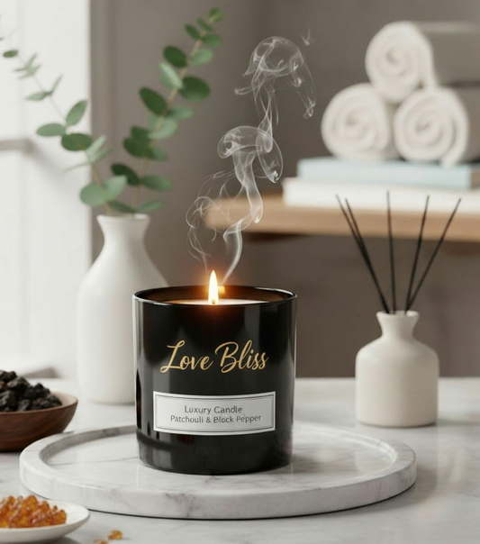 Love Bliss Patchouli & Black Pepper Candle
