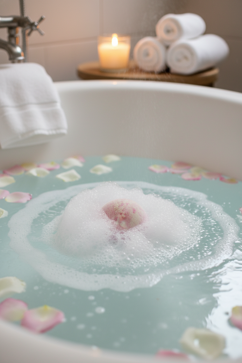 Lets Celebrate Glittering Bath Bomb